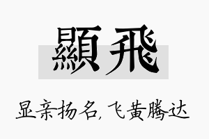 显飞名字的寓意及含义