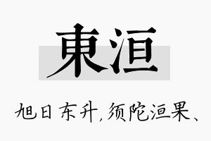 东洹名字的寓意及含义