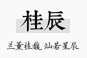 桂辰名字的寓意及含义