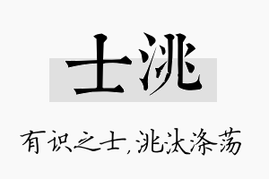 士洮名字的寓意及含义