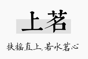 上茗名字的寓意及含义