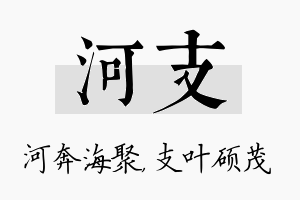 河支名字的寓意及含义