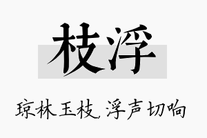 枝浮名字的寓意及含义