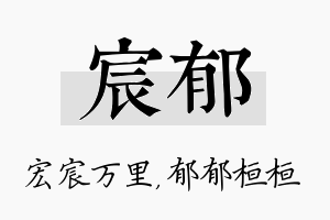 宸郁名字的寓意及含义