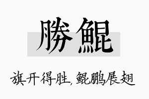 胜鲲名字的寓意及含义