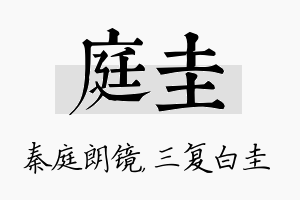 庭圭名字的寓意及含义