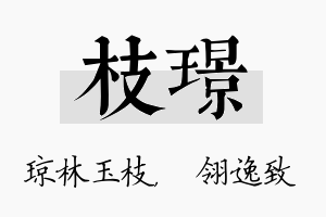 枝璟名字的寓意及含义