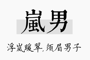 岚男名字的寓意及含义