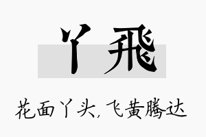 丫飞名字的寓意及含义