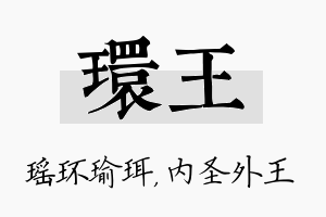 环王名字的寓意及含义