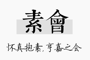 素会名字的寓意及含义