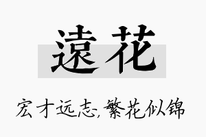 远花名字的寓意及含义