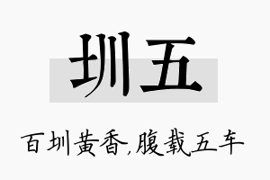 圳五名字的寓意及含义