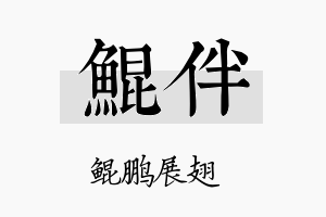 鲲伴名字的寓意及含义