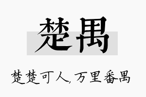 楚禺名字的寓意及含义