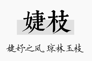 婕枝名字的寓意及含义