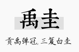 禹圭名字的寓意及含义