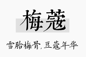 梅蔻名字的寓意及含义