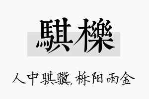 骐栎名字的寓意及含义