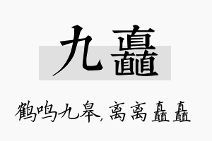 九矗名字的寓意及含义