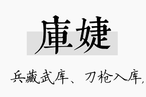 库婕名字的寓意及含义