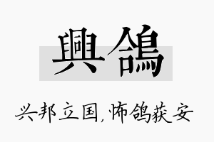 兴鸽名字的寓意及含义