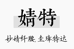 婧特名字的寓意及含义