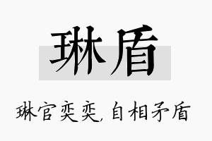 琳盾名字的寓意及含义