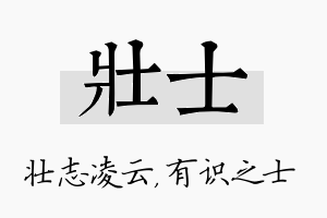 壮士名字的寓意及含义