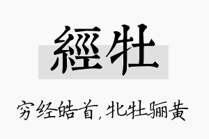 经牡名字的寓意及含义