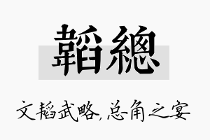 韬总名字的寓意及含义