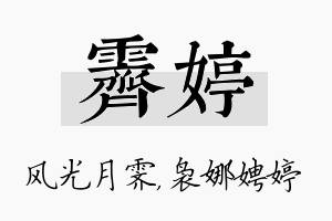 霁婷名字的寓意及含义