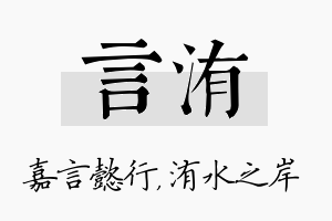 言洧名字的寓意及含义