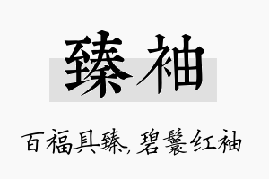 臻袖名字的寓意及含义