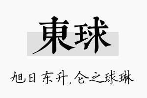 东球名字的寓意及含义