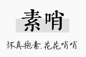 素哨名字的寓意及含义