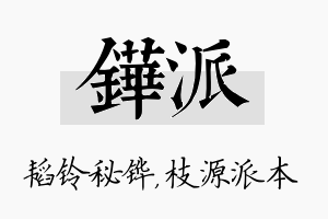 铧派名字的寓意及含义