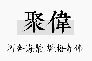 聚伟名字的寓意及含义