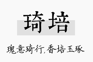 琦培名字的寓意及含义