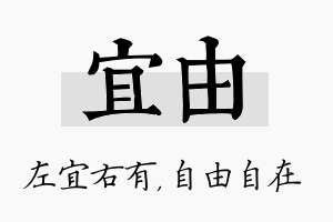 宜由名字的寓意及含义