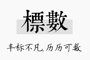 标数名字的寓意及含义