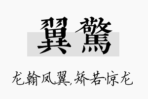 翼惊名字的寓意及含义