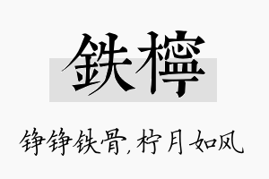 铁柠名字的寓意及含义