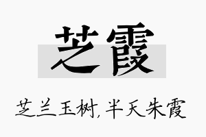 芝霞名字的寓意及含义