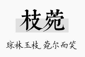 枝菀名字的寓意及含义