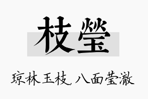 枝莹名字的寓意及含义