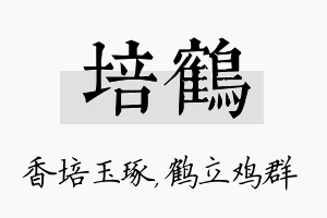 培鹤名字的寓意及含义