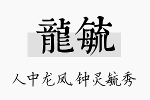 龙毓名字的寓意及含义