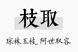 枝取名字的寓意及含义