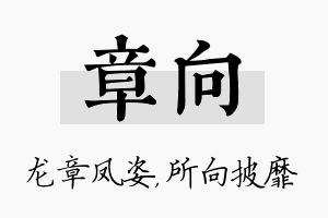 章向名字的寓意及含义